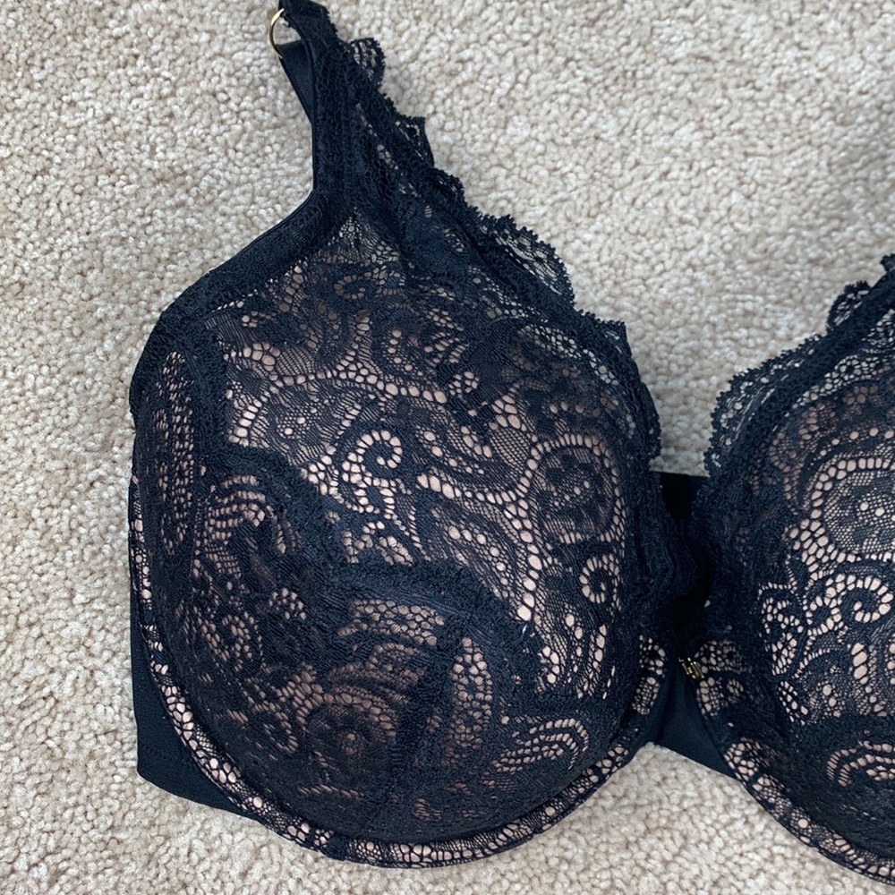Thirdlove black 24/7 lace contour plunge bra 38F - Picture 2 of 8